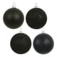 thumbnail image 1 of Juego de adornos Vickerman 4 bolas negras con 4 acabados, surtido de 12 piezas, 1 of 2