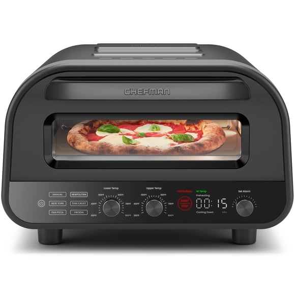 Horno De Pizza Para Interiores Hace Pizzas De 30 Cm A 800 °f Y 1700 W