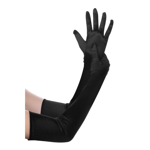 Guantes de ópera BABEYOND de satén, 55 cm, largo hasta el codo
