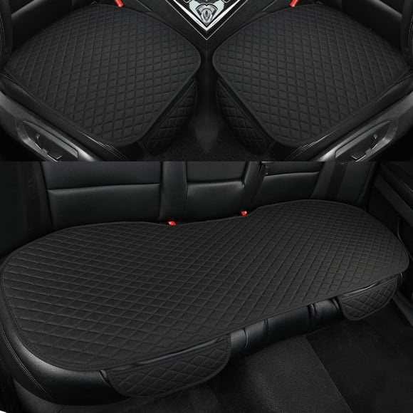Funda Asiento Auto West Llama Juego Completo Lino Negro
