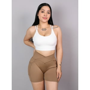 Flix Spa - Short Deportivo Mujer Push Up Levanta Cola Corte V