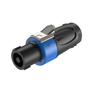 Roxtone - Conector Hembra De Speakon 4 Polos, Contactos Plateados
