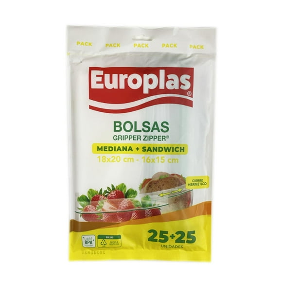Pack Bolsa Mediana+Sandwich, 50 Un