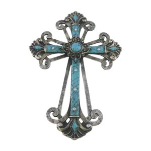 Magideal - Figura De Cruz De Crucifijo, Artística, Versátil, Para Colgar En La Pared, Decoración De Pared, Estatua Decorativa, Decoración De Cruz Para Dormitorio 20 Cm X 29 Cm
