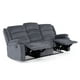 thumbnail image 5 of Sofá 3 Cuerpos Reclinable Moderno Gris New Martell, 5 of 9
