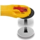 thumbnail image 2 of Cortador Rotativo Ergonómico De 45 Mm Cortador Rotativo De Tela Con Cubierta De Hoja Y Gatillo De Apriete Para Acolchado Coser Artesanía Amarillo, 2 of 3