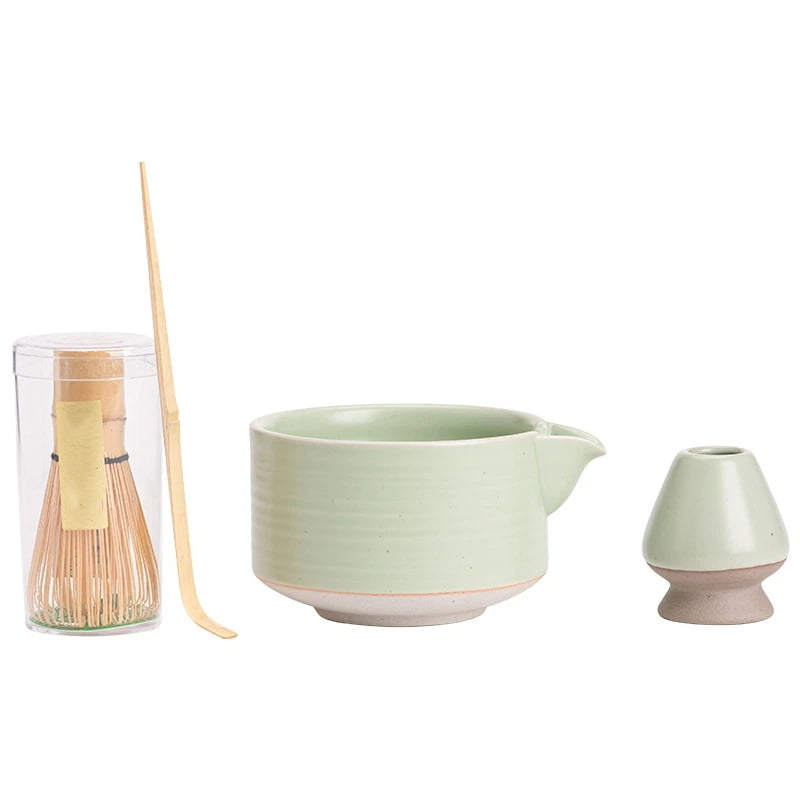 Xusx111 - Matcha Whisk Set, Cerámica Matcha Kit Set Incluye Matcha Bowl, Matcha Bamboo Scoop, Sifter 4 Pcs Matcha Kit Para Amantes De Matcha