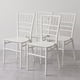thumbnail image 1 of Pack 4 Sillas Comedor Eventos Apilable Polipropileno Blancas Chiavari, 1 of 9