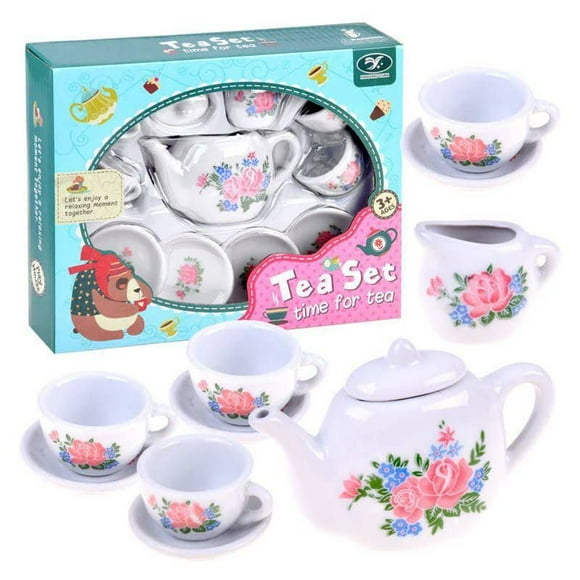 Juego Tazas De Te Porcelana Juguete Tazas Para Niñas 11pzas