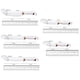 thumbnail image 2 of Set De 6 Cuchillos Juego Cuchillos Cocina Acero Inoxidable Blanco, 2 of 5