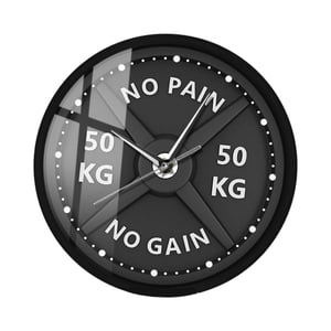 Bothyi - Reloj Redondo Para Colgar En La Pared, Sin Dolor, Sin Ganancia, 11,8 Pulgadas, Para Comedor, Cafetería