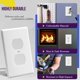 thumbnail image 4 of Placa de pared ENERLITES 12 cm x 8 cm blanca (paquete de 20), 4 of 7