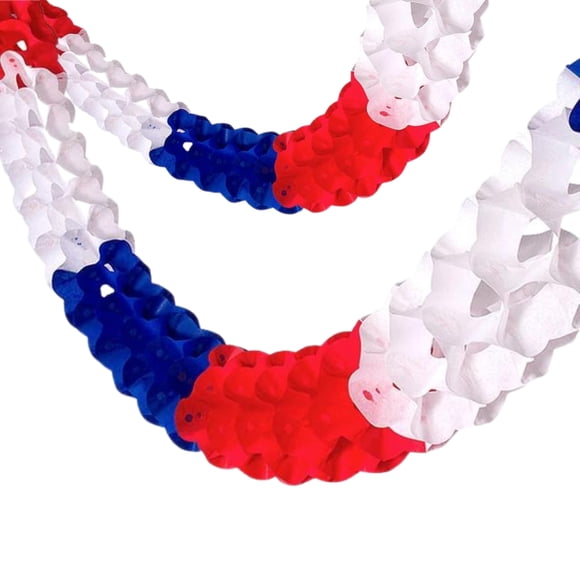 Guirnalda Cuadrada Tricolor 2mts Decoración Fiestas Patrias