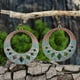 thumbnail image 1 of 3pairs Vintage Geometric Earrings - Ancient Copper with Matchy Blue Design - Simple and Stylish Fashion Accessory, 1 of 5