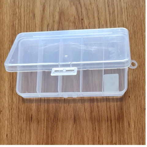 Silver Wave - Pesca Caja Señulos Transparente 5 Compartimentos