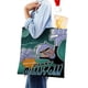 thumbnail image 4 of Danny Phantom Bolso de tela con estampado de lienzo para mujer, bolsa de compras reutilizable y estética, con cremallera interior, regalo para mujer,38*45cm., 4 of 6