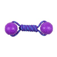 Magideal - Dog Nylon Rope With Ball Pet Juguete, Resistente, Entretenimiento, Toy De Masticación De Perros De Resistencia A La Mordedura , Púrpura Púrpura