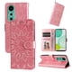 thumbnail image 4 of Funda tipo cartera FOXDOCK para Huawei Nova 12 , diseño girasol en relieve, cuero PU, cierre magnético, soporte y tarjetero, 4 of 5