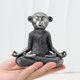 thumbnail image 2 of Figurilla Smadeer de mono plateado‑gris – 13 cm, 2 of 6