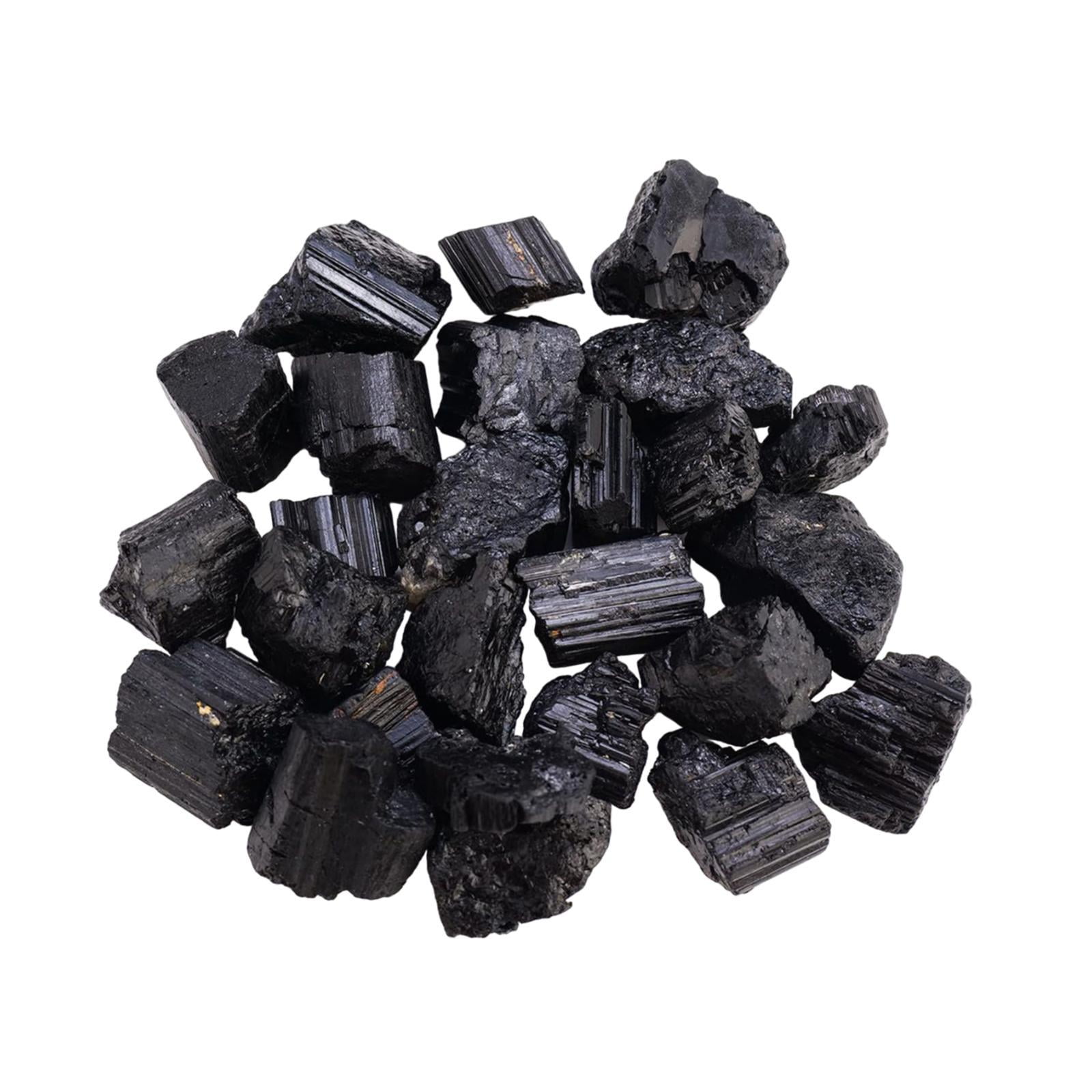 Bothyi - Recolección De Piedra Rugosa De Turmalina Negra Natural Para Repisa De Chimenea De Mesa