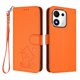 thumbnail image 1 of Honor 600 Smart Funda Billetera con Estampado de Gato, Naranja, 1 of 6
