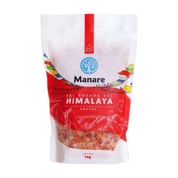 Sal Rosada Del Himalaya Gruesa 1 Kg / 100% Pura - Manare