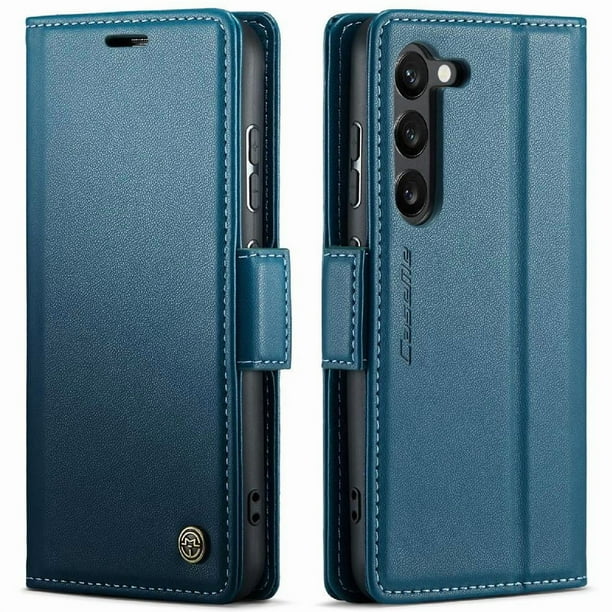 CaseMe tipo cartera Samsung Galaxy S24 con cierre magnético, RFID, tarjetero, soporte, carga inalámbrica