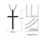 thumbnail image 3 of Cadena Colgante Largo Cruz Minimalista Religion Amor Acero, 3 of 3