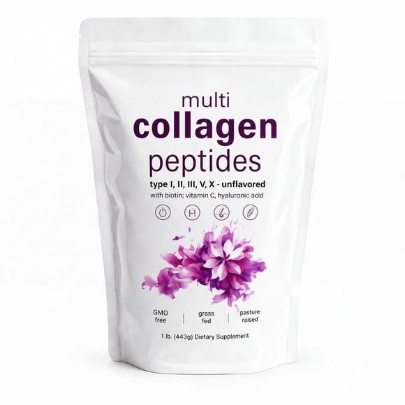 Colágeno Péptidos 5 Tipos (multi Collagen Peptides) · Piel Cabello Y Articulaciones