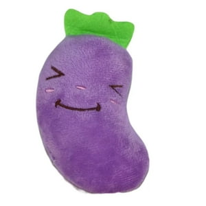 Defensor - Peluche Para Mascota Sonoro De Forma De Berenjena Con Sonido Color Lila