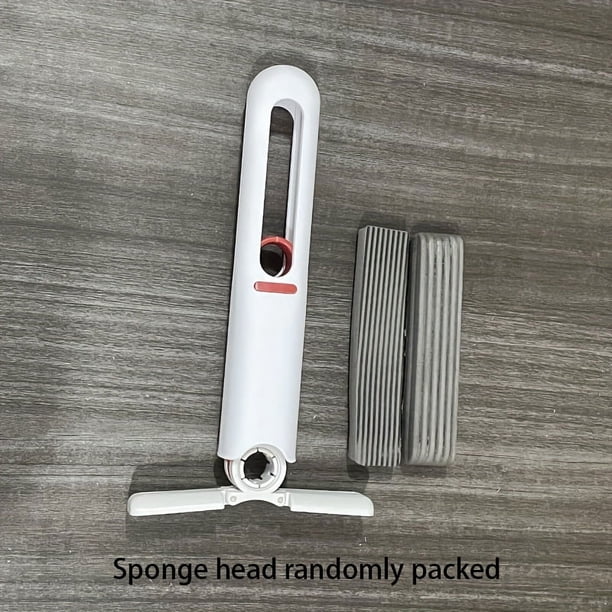 1pc, Mini Mop Portable Mini Mop Sponge Mop Powerful Absorbent Mop For Ceramic Floor Cleaning Sponge Mop Suitable For Kitchen Bathroom Living Room Car Cleaning Tools