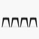 thumbnail image 1 of Pack Tolix Pisos Metal x4 Negro, 1 of 5