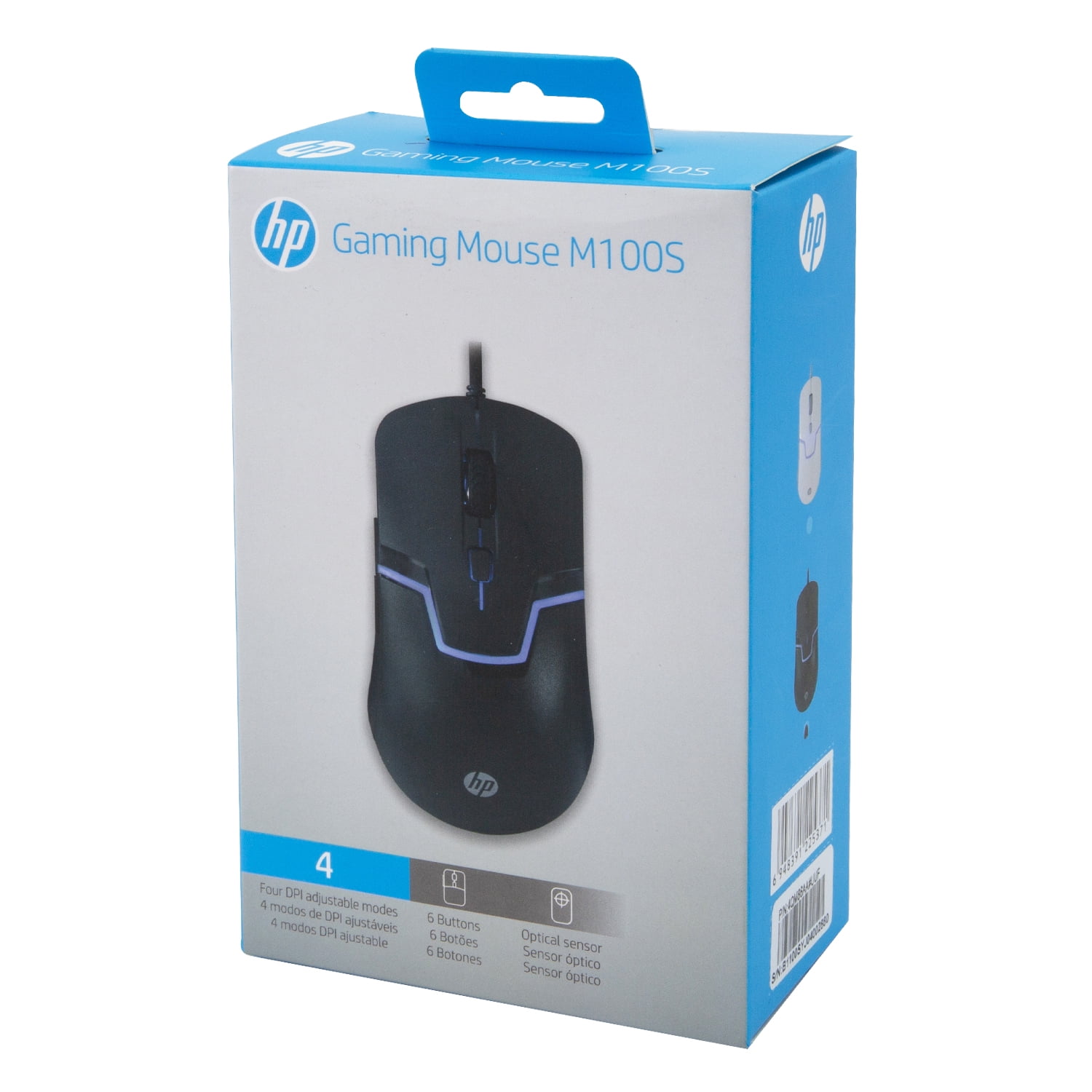 Hp - Mouse Alámbrico Negro M100s