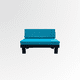 thumbnail image 1 of Sillon  Estilo Industrial Terrazas Interiores Negro Azul, 1 of 2