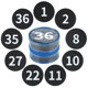 thumbnail image 1 of Marcadores de Asiento Wizia - Paquete de 36 unidades, 10 cm, Numerados para Aula, 1 of 7