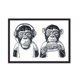 thumbnail image 1 of Cuadro Monkey con Marco Negro 50x40 CM, 1 of 1