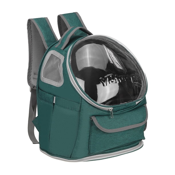 Uxcell Mochila Portátil para Mascotas Pequeñas con Cubierta Transparente, Verde