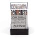 thumbnail image 4 of Juego de dados Chessex D&D Gemini de cobre, acero y blanco, 12 mm, 4 of 5