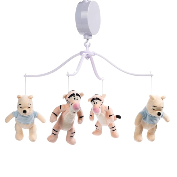 Cuna musical para bebés, móvil, chupetes, corderos e hiedra, Disney, Winnie