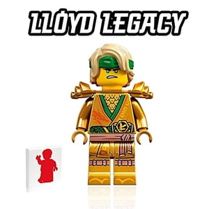 Minifigura Lego Ninjago Legacy Lloyd (Golden Ninja) Con Espadas Duales 71735