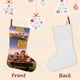thumbnail image 3 of Calcetines de Navidad de Lino Blanco Desmarcar 45cm x 32cm, 3 of 5