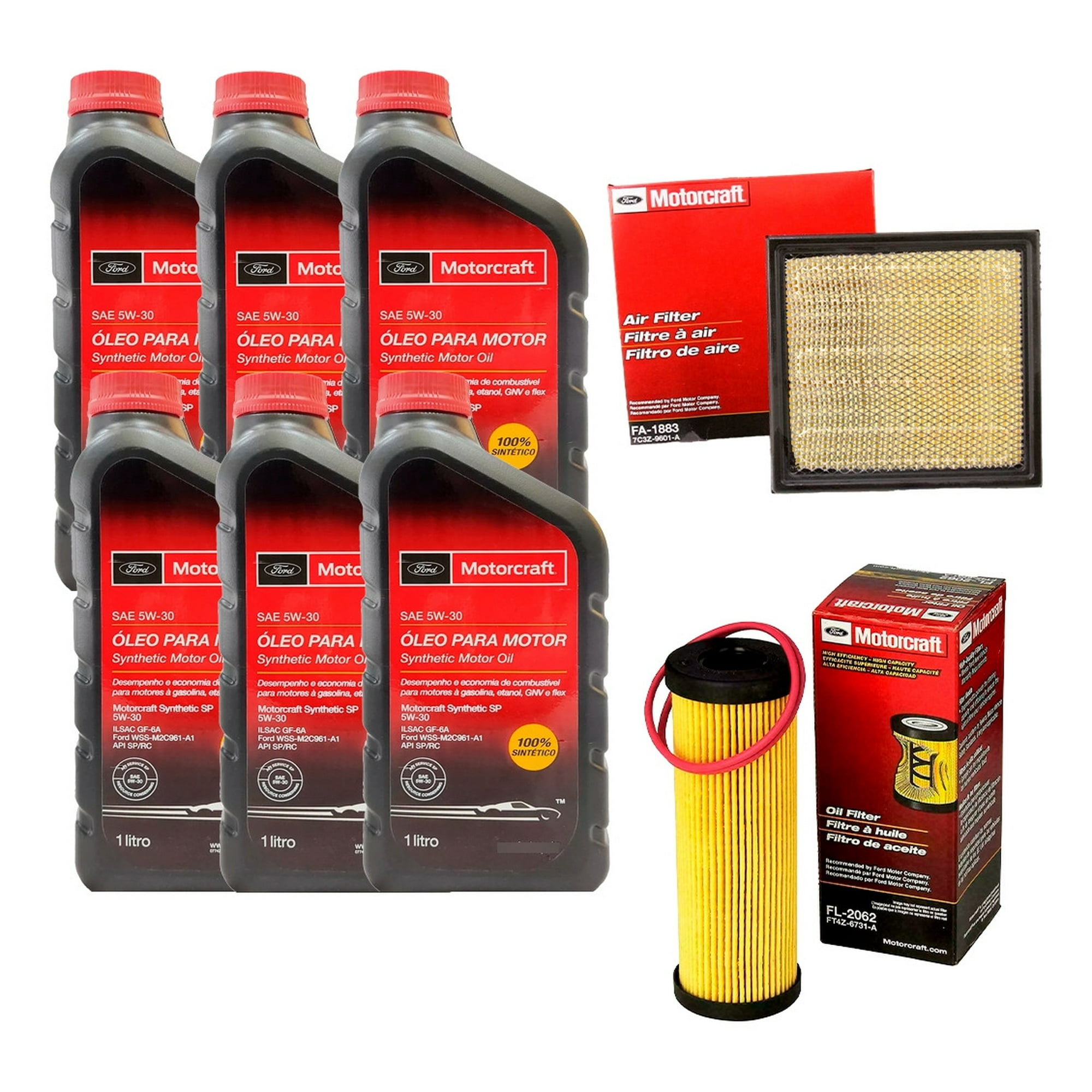 Motorcraft - Kit Mantención Ford F150 2.7l Filtro Aceite + Aceite+f. Aire