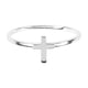 thumbnail image 1 of Ring Dicksons con forma de caja vertical pulida con forma de cruz chapada en plata, 1 of 2