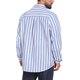 thumbnail image 3 of INSPIRE CHIC Camisas de Vestir a Rayas con Bolsillo en el Pecho para Hombre de Cuello Mao y Manga Larga con Botones 2XL Azul Claro, 3 of 4