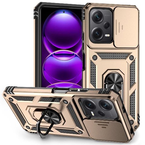 Estuche Gangxun Para Xiaomi Redmi Note 12 5G, Soporte Giratorio 360°, Estilo Mecánico Y Magnético