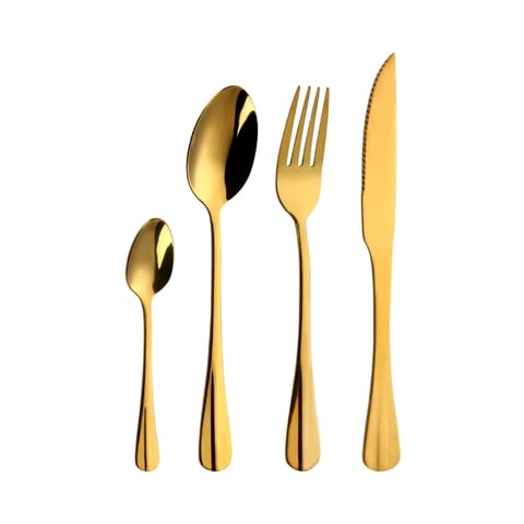 Kitchenware - Set De Cubietos 24 Piezas Capri Color Dorado