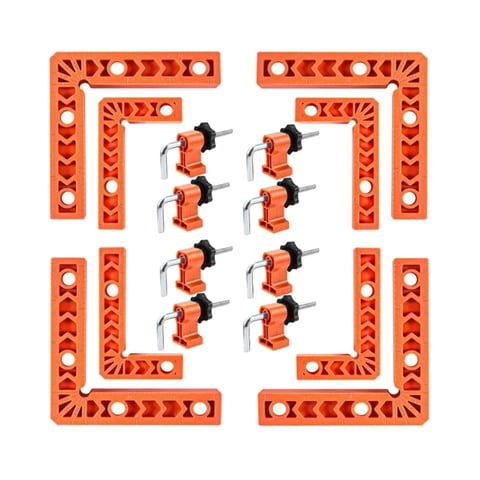 Ioensy - Abrazaderas De Esquina De 90 Grados Tipo L Cuadrados De Sujeción Profesionales De 3"" Y 4"" Para Cajas