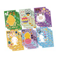 Magideal - 24X Diy Haz Tus Propias Pegatinas Pegatinas De Pascua Pegatinas De Juego De Fiesta De Pascua Para Tarjetas De Cumpleaños Navideñas Recuerdos De Fiesta