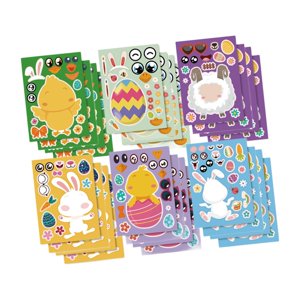 Magideal - 24X Diy Haz Tus Propias Pegatinas Pegatinas De Pascua Pegatinas De Juego De Fiesta De Pascua Para Tarjetas De Cumpleaños Navideñas Recuerdos De Fiesta