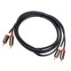 thumbnail image 4 of Cable De Audio De 2 RCA Macho A 2 RCA Macho, Resistente, Auxiliar, Para Altavoces Domésticos, 300 Cm, 4 of 5